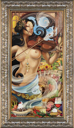 "Goddess of Fine Dining" Giclee (Nude Variant Available)