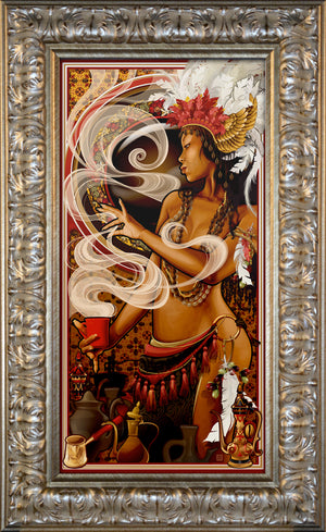 "Goddess of Coffee" Giclee (Nude Variant Available)
