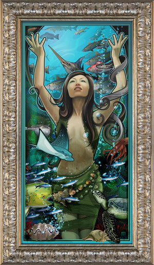 "Goddess of Seafood" Giclee (Nude Variant Available)