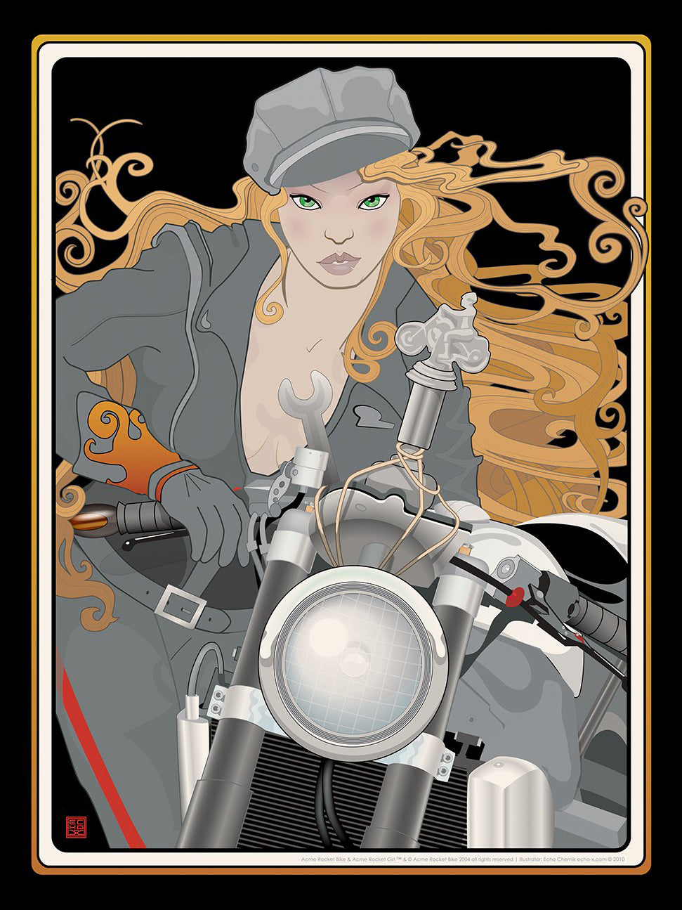 "Acme Rocket Girl 2" Giclee