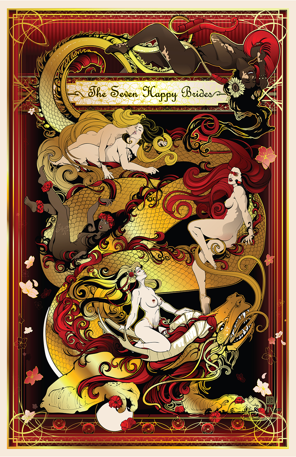 "Seven Happy Brides" - Foil Print