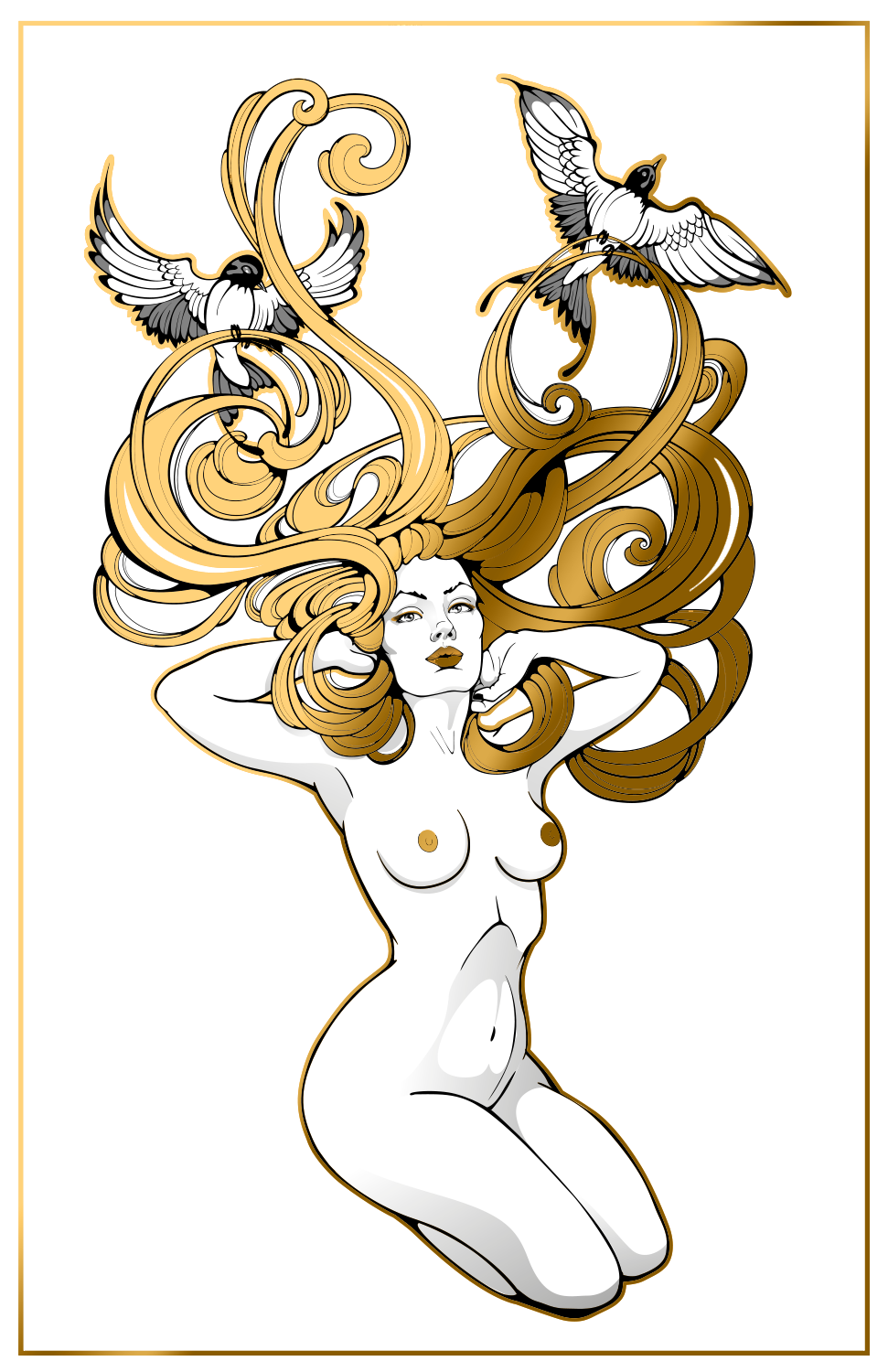 "She Swallows" - Foil Print