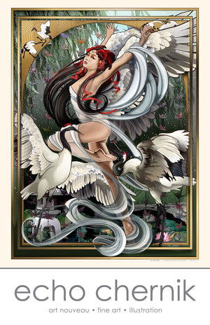 “Crane Queen" Fine Art Paper